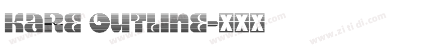 Kare Outline字体转换